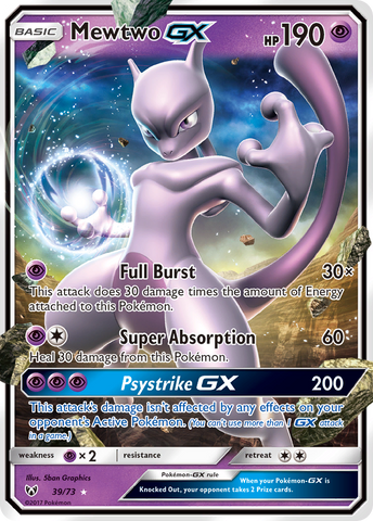 Mewtwo GX (39/73) [Sun & Moon: Shining Legends] - Comfy Hobbies