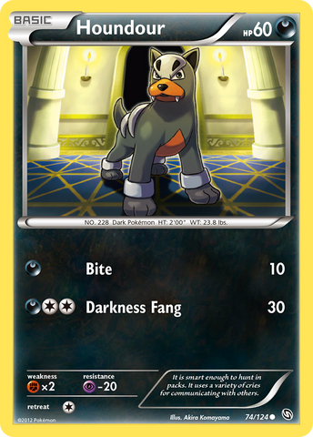 Houndour (74/124) [Black & White: Dragons Exalted] - Comfy Hobbies