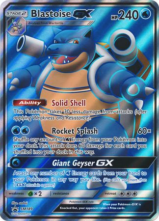 Blastoise GX (SM189) (Jumbo Card) [Sun & Moon: Black Star Promos] - Comfy Hobbies