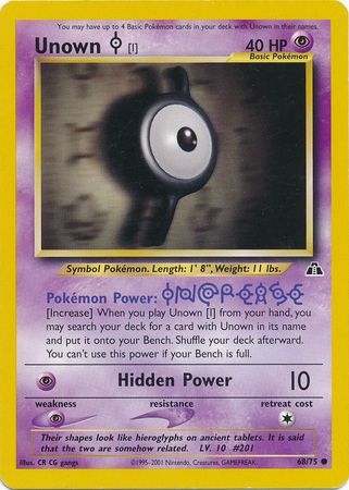 Unown [I] (68/75) [Neo Discovery Unlimited] - Comfy Hobbies