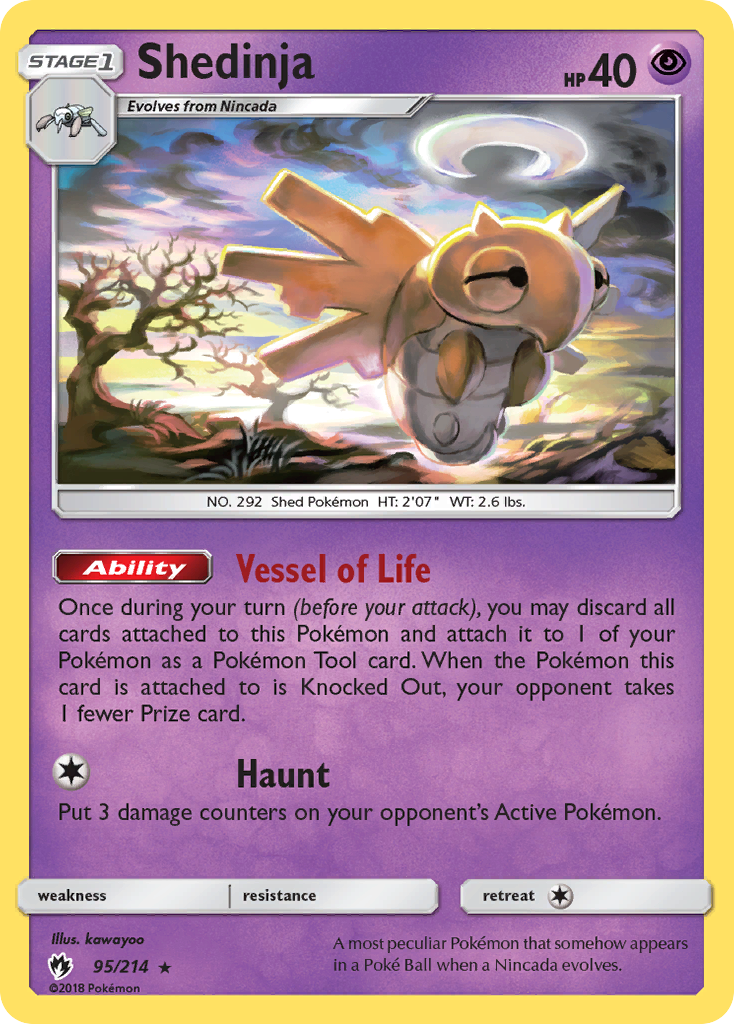 Shedinja (95/214) [Sun & Moon: Lost Thunder] - Comfy Hobbies