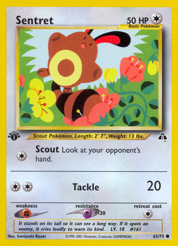 Sentret (63/75) [Neo Discovery 1st Edition] - Comfy Hobbies