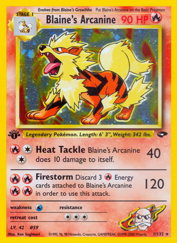 Blaine's Arcanine (1/132) [Gym Challenge 1st Edition] - Comfy Hobbies