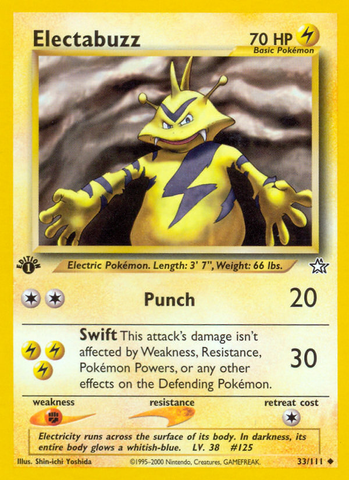 Electabuzz (33/111) [Neo Genesis 1st Edition] - Comfy Hobbies