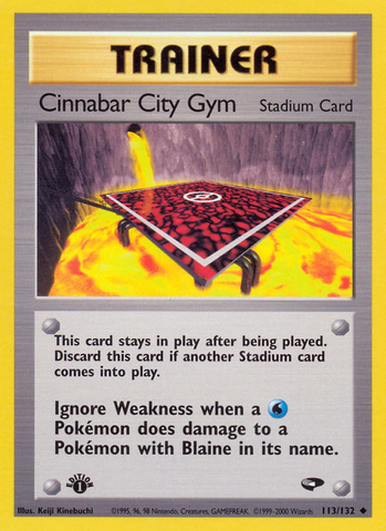 Cinnabar City Gym (113/132) [Gym Challenge 1st Edition] - Comfy Hobbies