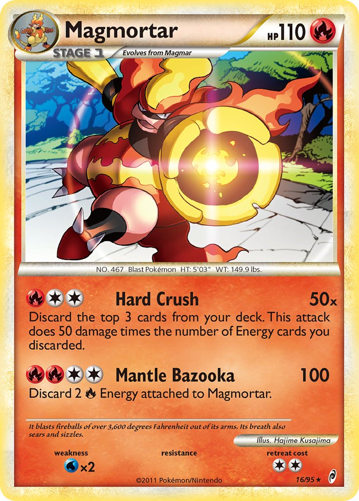 Magmortar (16/95) (Theme Deck Exclusive) [HeartGold & SoulSilver: Call of Legends] - Comfy Hobbies