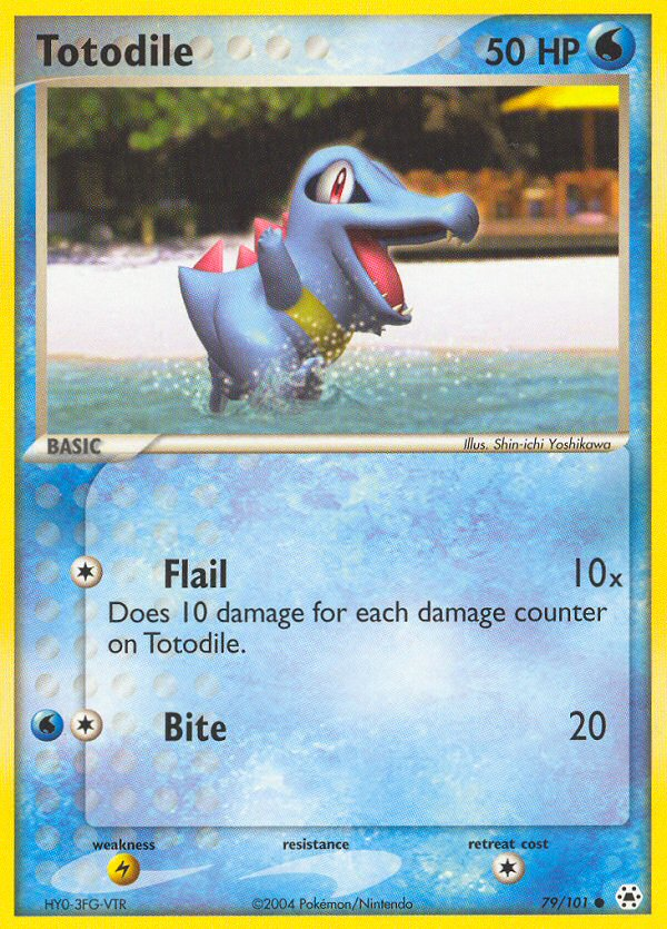 Totodile (79/101) [EX: Hidden Legends] - Comfy Hobbies