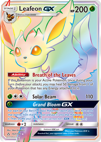 Leafeon GX (157/156) [Sun & Moon: Ultra Prism] - Comfy Hobbies