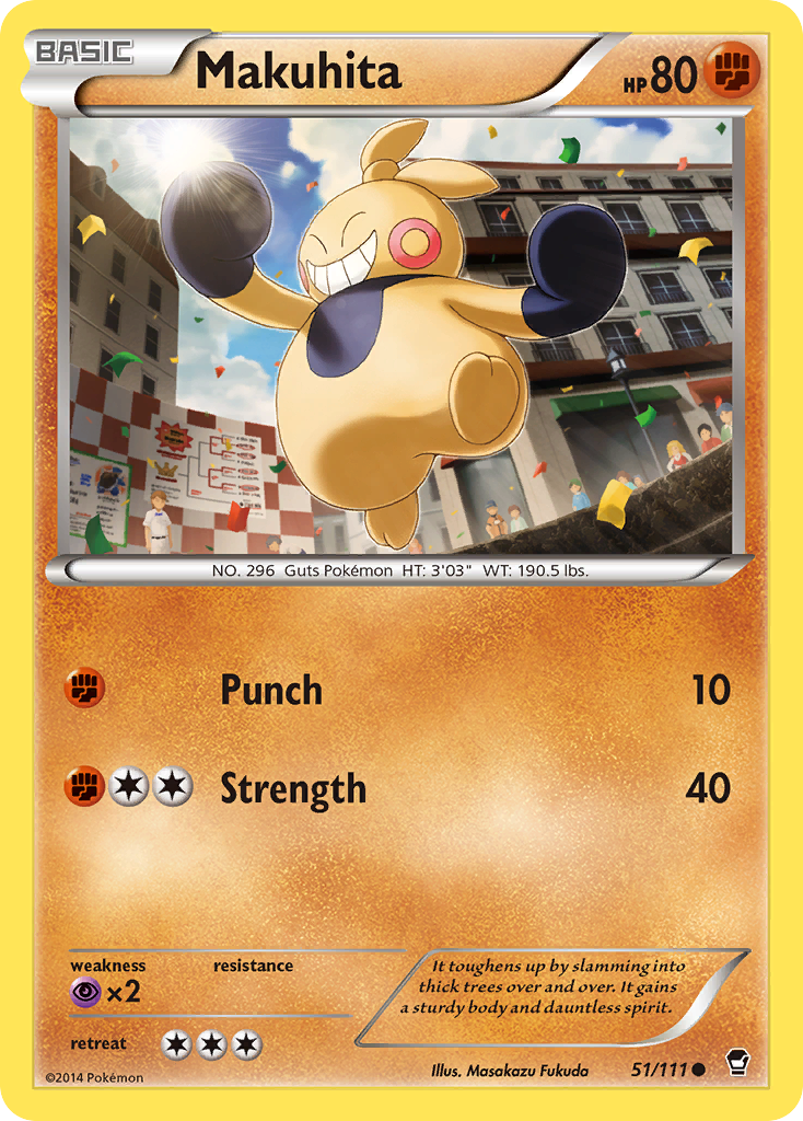 Makuhita (51/111) [XY: Furious Fists] - Comfy Hobbies