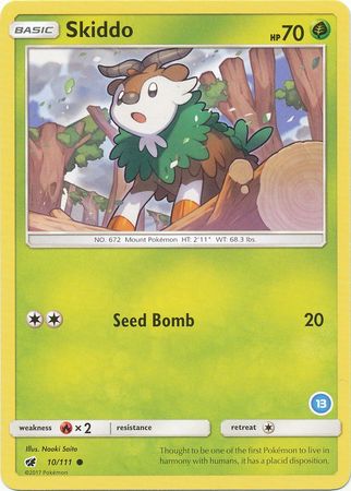 Skiddo (10/111) (Deck Exclusive #13) [Sun & Moon: Trainer Kit - Alolan Ninetales] - Comfy Hobbies