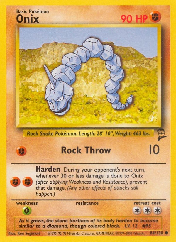 Onix (84/130) [Base Set 2] - Comfy Hobbies