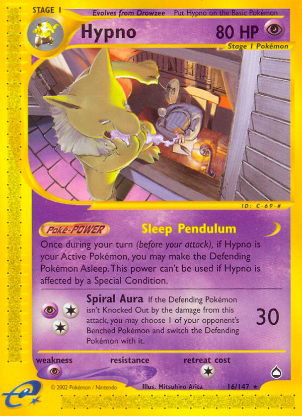 Hypno (16/147) [Aquapolis] - Comfy Hobbies