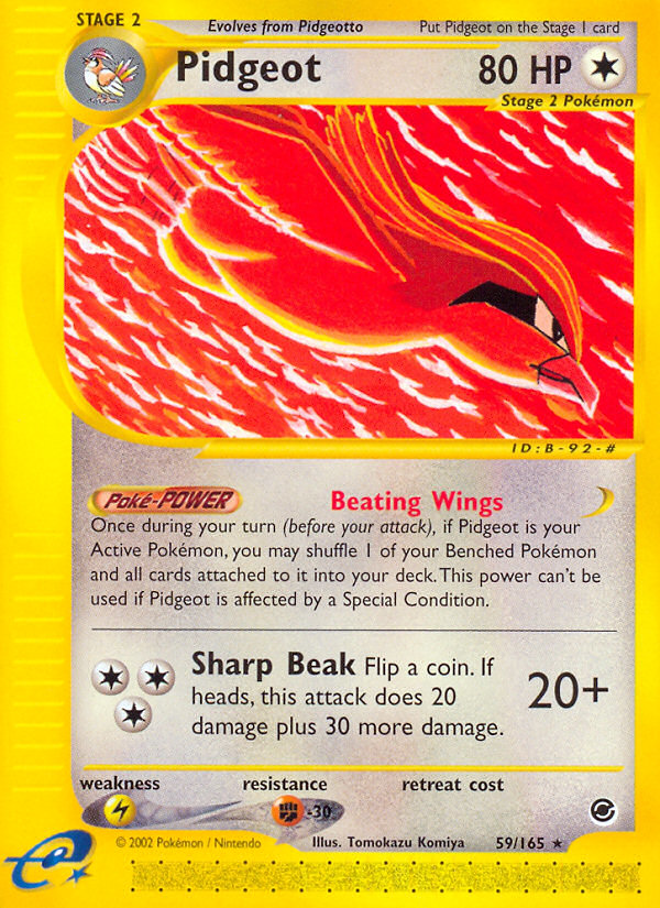 Pidgeot (59/165) [Expedition: Base Set] - Comfy Hobbies