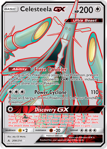 Celesteela GX (208/214) [Sun & Moon: Unbroken Bonds] - Comfy Hobbies