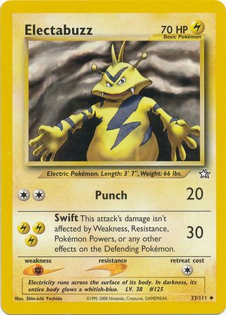 Electabuzz (33/111) [Neo Genesis Unlimited] - Comfy Hobbies