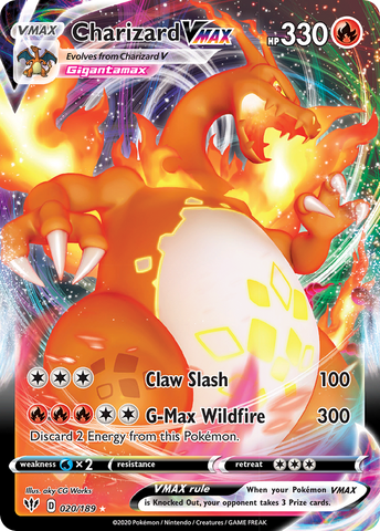 Charizard VMAX (020/189) [Sword & Shield: Darkness Ablaze] - Comfy Hobbies