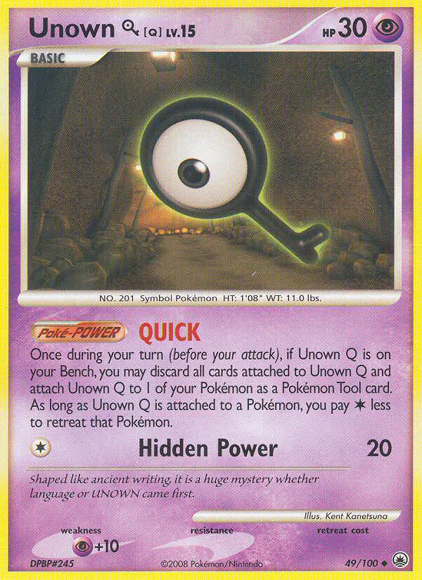 Unown Q (49/100) [Diamond & Pearl: Majestic Dawn] - Comfy Hobbies