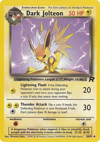 Dark Jolteon (38/82) [Team Rocket Unlimited] - Comfy Hobbies