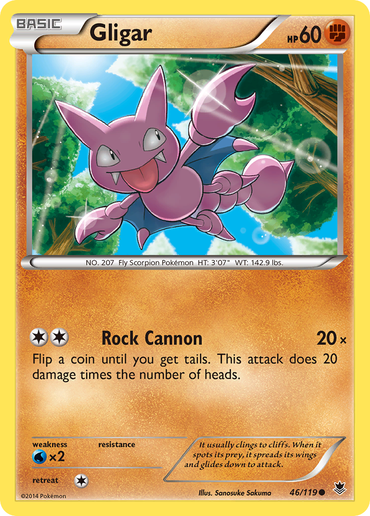 Gligar (46/119) [XY: Phantom Forces] - Comfy Hobbies