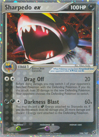 Sharpedo ex (104/107) [EX: Deoxys] - Comfy Hobbies