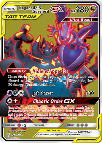 Naganadel & Guzzlord GX (223/236) [Sun & Moon: Cosmic Eclipse] - Comfy Hobbies