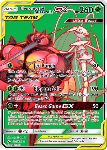 Pheromosa & Buzzwole GX (191/214) [Sun & Moon: Unbroken Bonds] - Comfy Hobbies