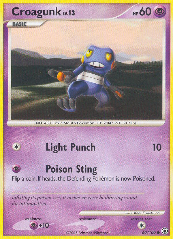 Croagunk (60/100) [Diamond & Pearl: Majestic Dawn] - Comfy Hobbies