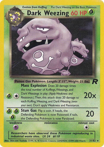 Dark Weezing (31/82) [Team Rocket Unlimited] - Comfy Hobbies