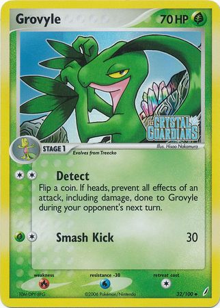 Grovyle (32/100) (Stamped) [EX: Crystal Guardians] - Comfy Hobbies