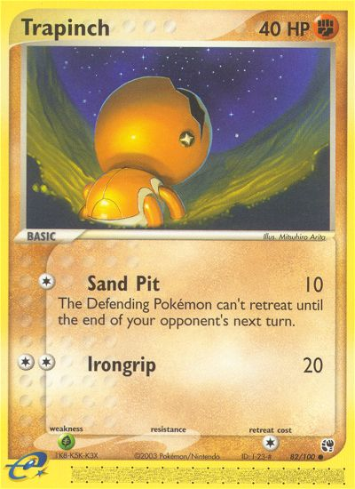 Trapinch (82/100) [EX: Sandstorm] - Comfy Hobbies