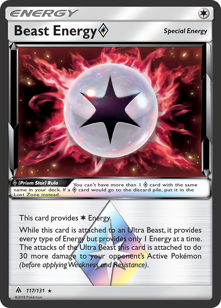 Beast Energy (117/131) (Prism Star) [Sun & Moon: Forbidden Light] - Comfy Hobbies