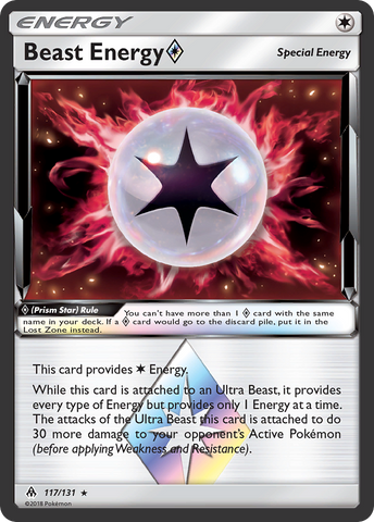 Beast Energy (117/131) (Prism Star) [Sun & Moon: Forbidden Light] - Comfy Hobbies