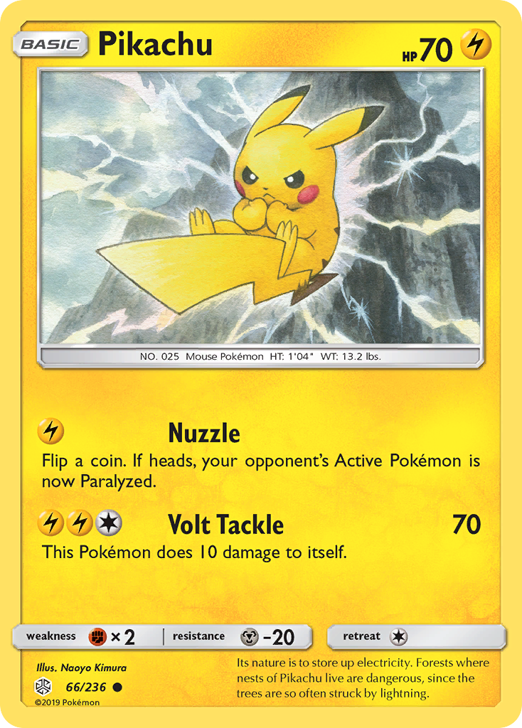 Pikachu (66/236) [Sun & Moon: Cosmic Eclipse] - Comfy Hobbies