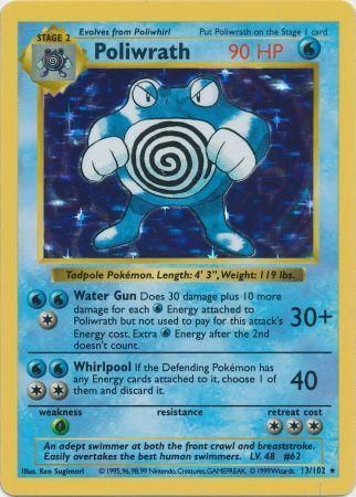 Poliwrath (13/102) [Base Set Shadowless Unlimited] - Comfy Hobbies