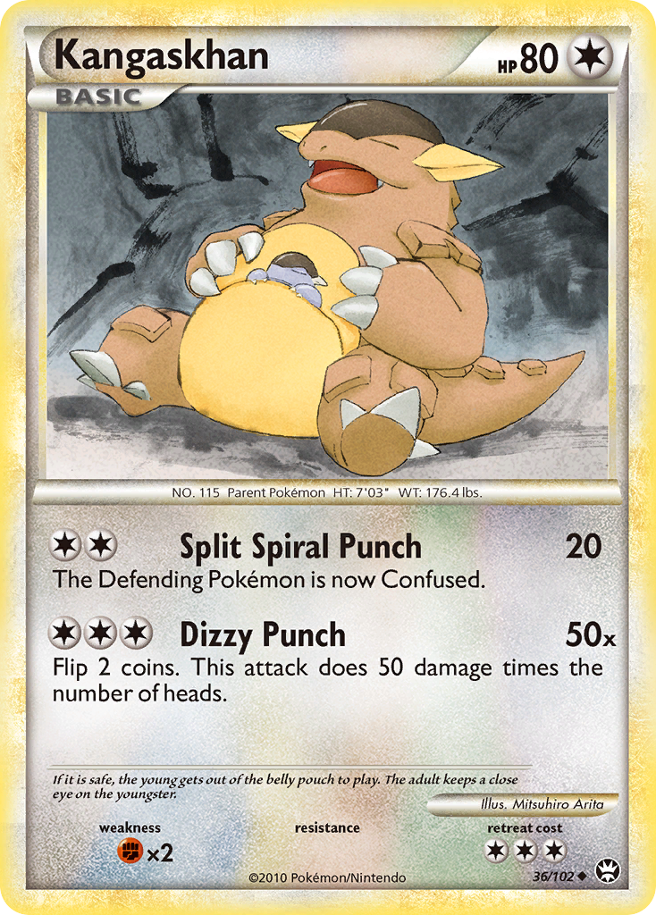 Kangaskhan (36/102) [HeartGold & SoulSilver: Triumphant] - Comfy Hobbies