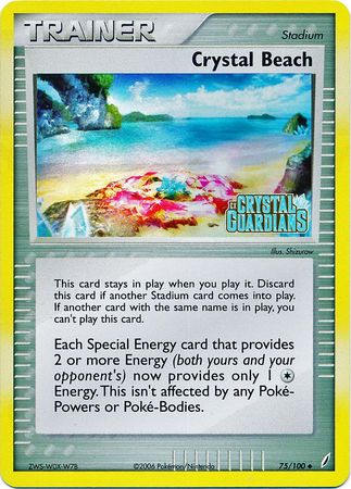 Crystal Beach (75/100) (Stamped) [EX: Crystal Guardians] - Comfy Hobbies