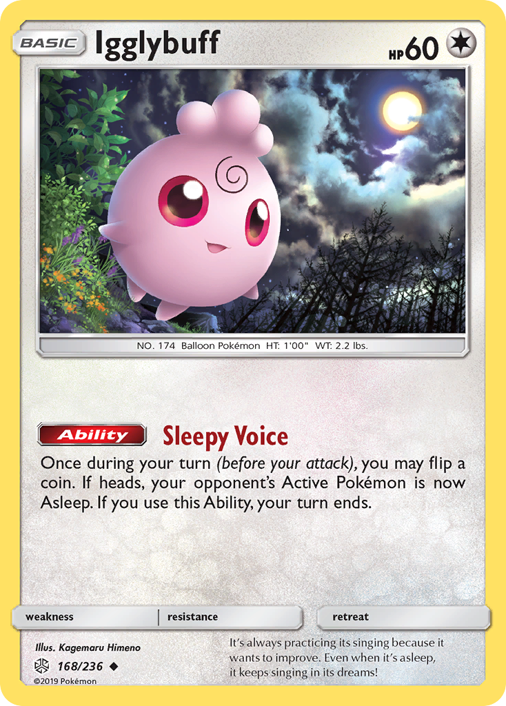 Igglybuff (168/236) [Sun & Moon: Cosmic Eclipse] - Comfy Hobbies