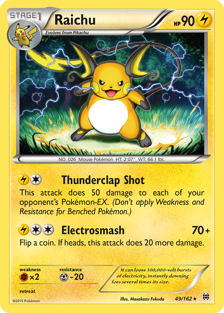 Raichu (49/162) [XY: BREAKthrough] - Comfy Hobbies