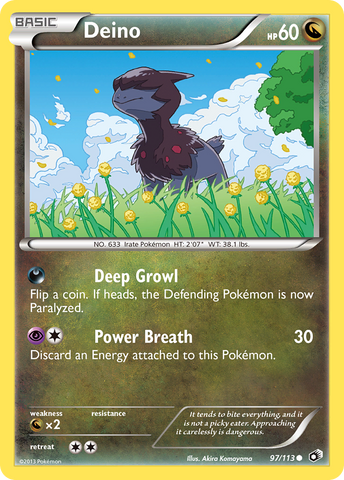 Deino (97/113) [Black & White: Legendary Treasures] - Comfy Hobbies