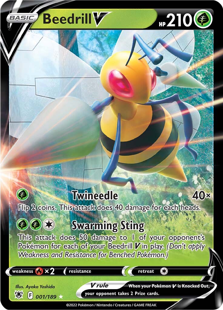 Beedrill V (001/189) [Sword & Shield: Astral Radiance] - Comfy Hobbies