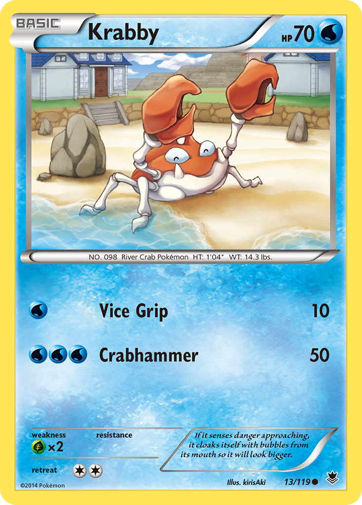 Krabby (13/119) [XY: Phantom Forces] - Comfy Hobbies