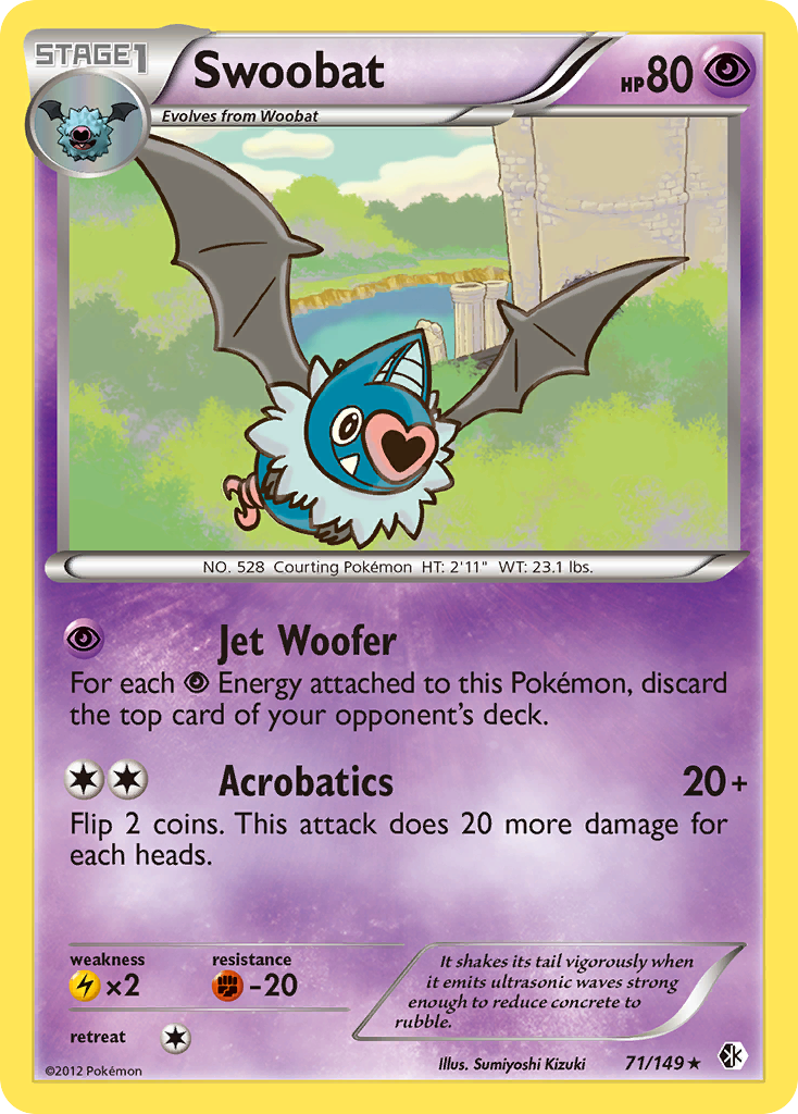Swoobat (71/149) [Black & White: Boundaries Crossed] - Comfy Hobbies