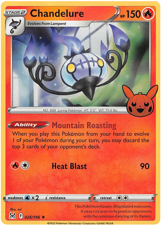 Chandelure (026/196) [Trick or Trade 2023] - Comfy Hobbies