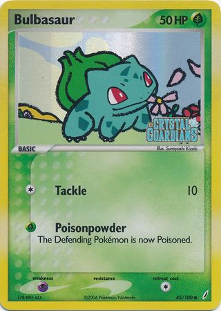 Bulbasaur (45/100) (Stamped) [EX: Crystal Guardians] - Comfy Hobbies