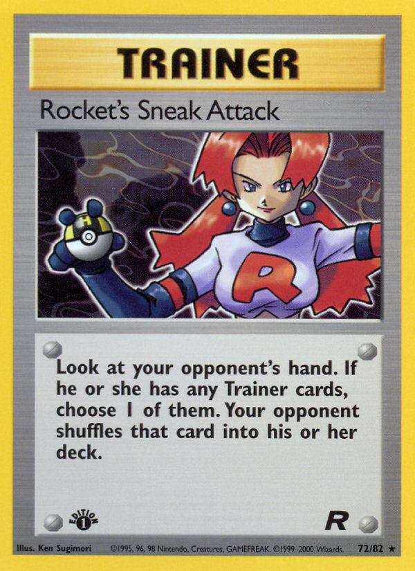 Rocket's Sneak Attack (72/82) [Team Rocket 1st Edition] - Comfy Hobbies