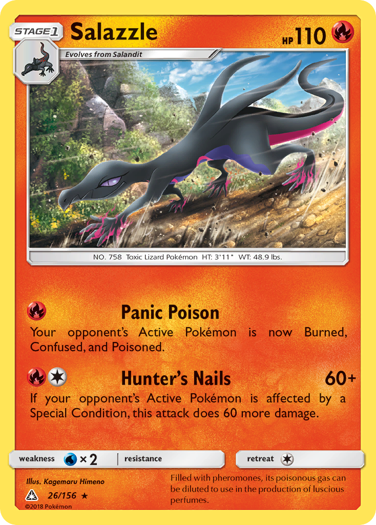 Salazzle (26/156) [Sun & Moon: Ultra Prism] - Comfy Hobbies