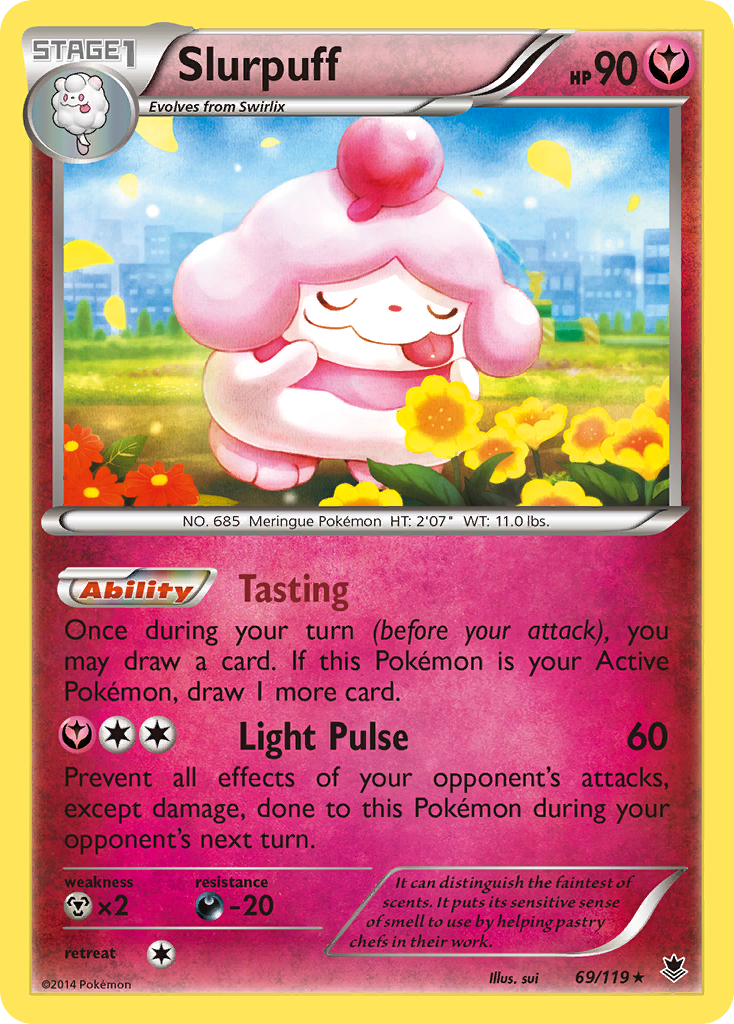 Slurpuff (69/119) [XY: Phantom Forces] - Comfy Hobbies