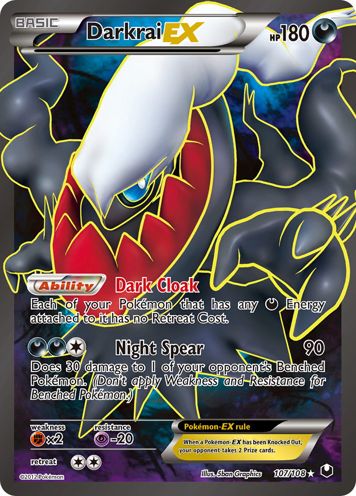 Darkrai EX (107/108) [Black & White: Dark Explorers] - Comfy Hobbies