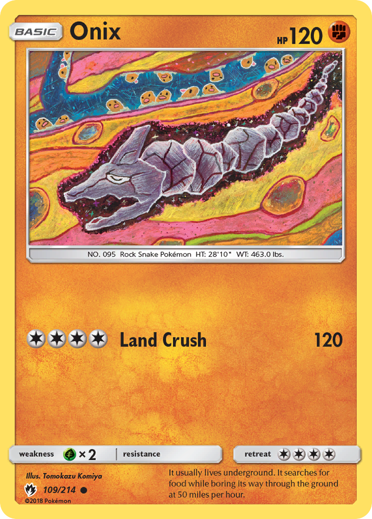 Onix (109/214) [Sun & Moon: Lost Thunder] - Comfy Hobbies