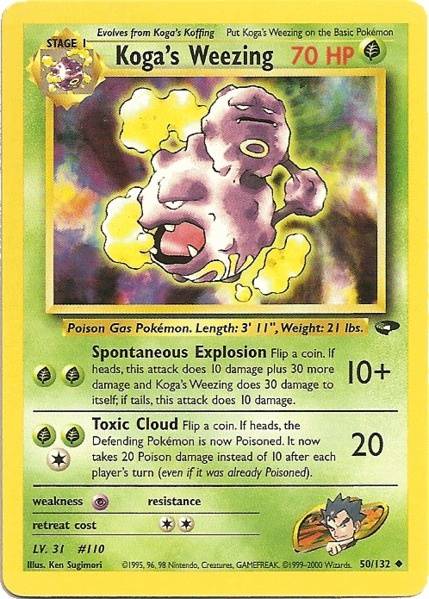 Koga's Weezing (50/132) [Gym Challenge Unlimited] - Comfy Hobbies
